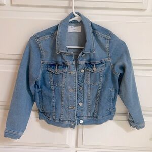 Old Navy Girls Jean Trucker Jacker, Size L (10-12).